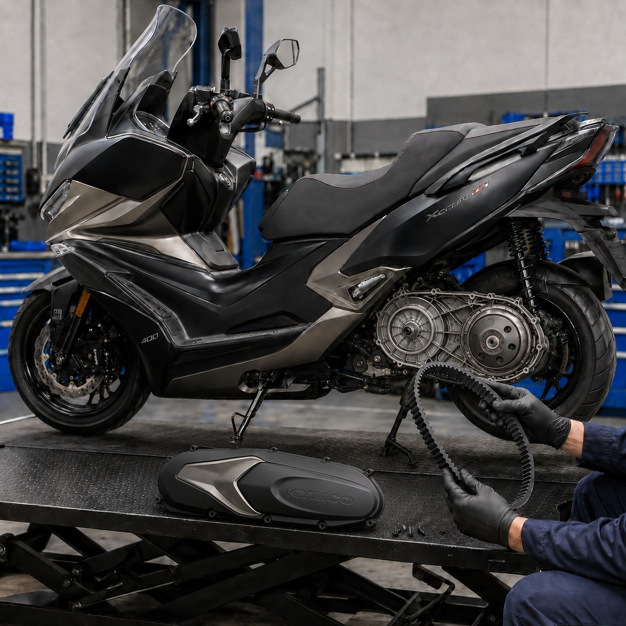 Scooter CVT aktarma sistemi bakımı; varyatör ve kayış kontrolü